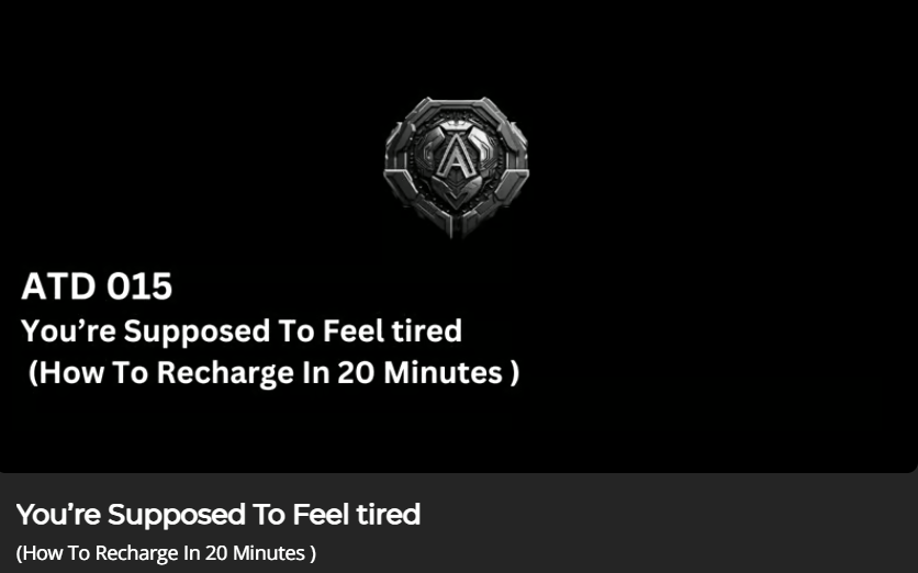 You’re Supposed To Feel&nbsp;tired